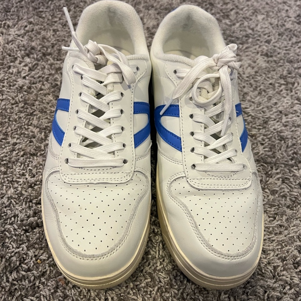 Draper James White and Blue Athletic Shoes